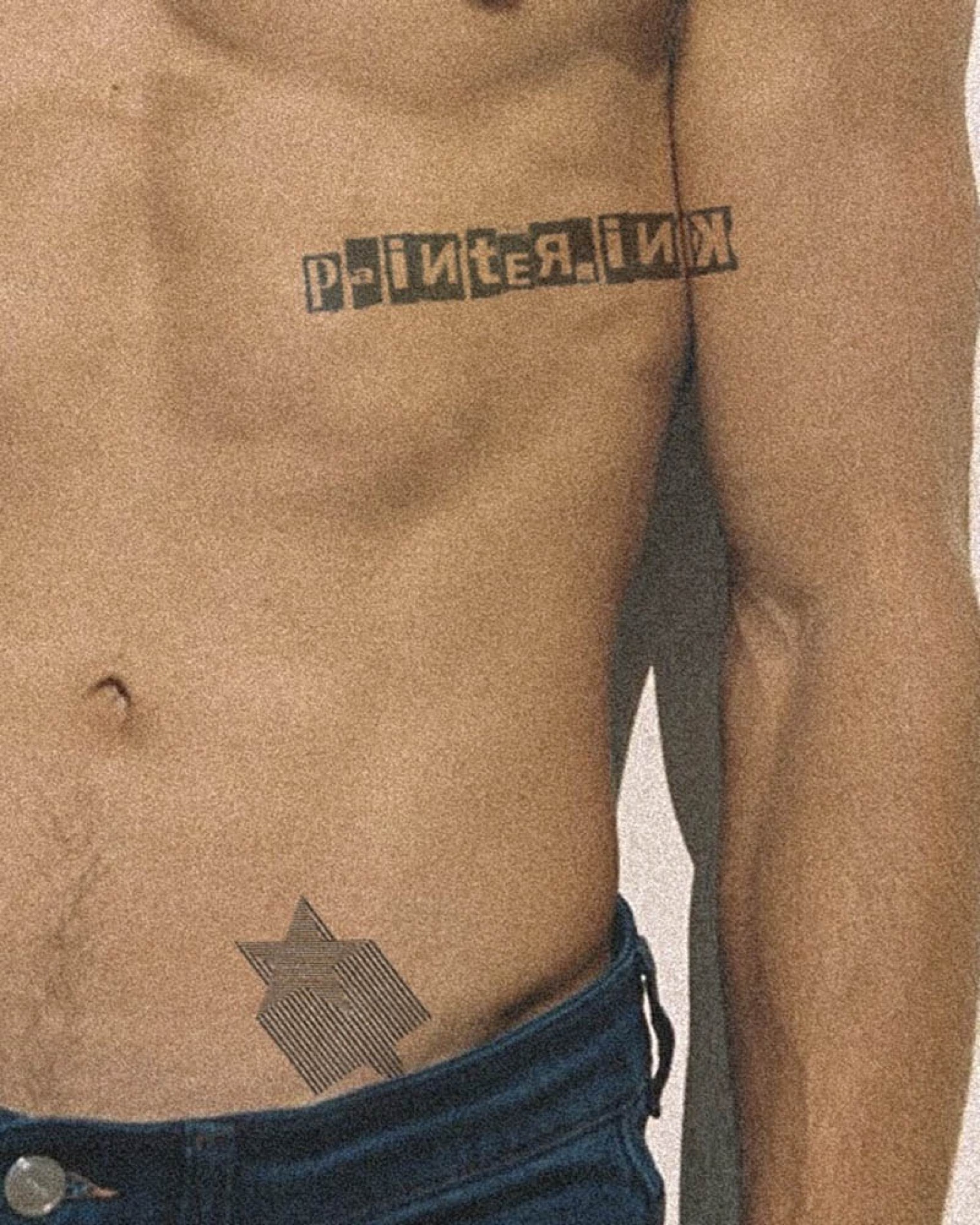 We Take the Stars from Heaven temporary tattoo on skin