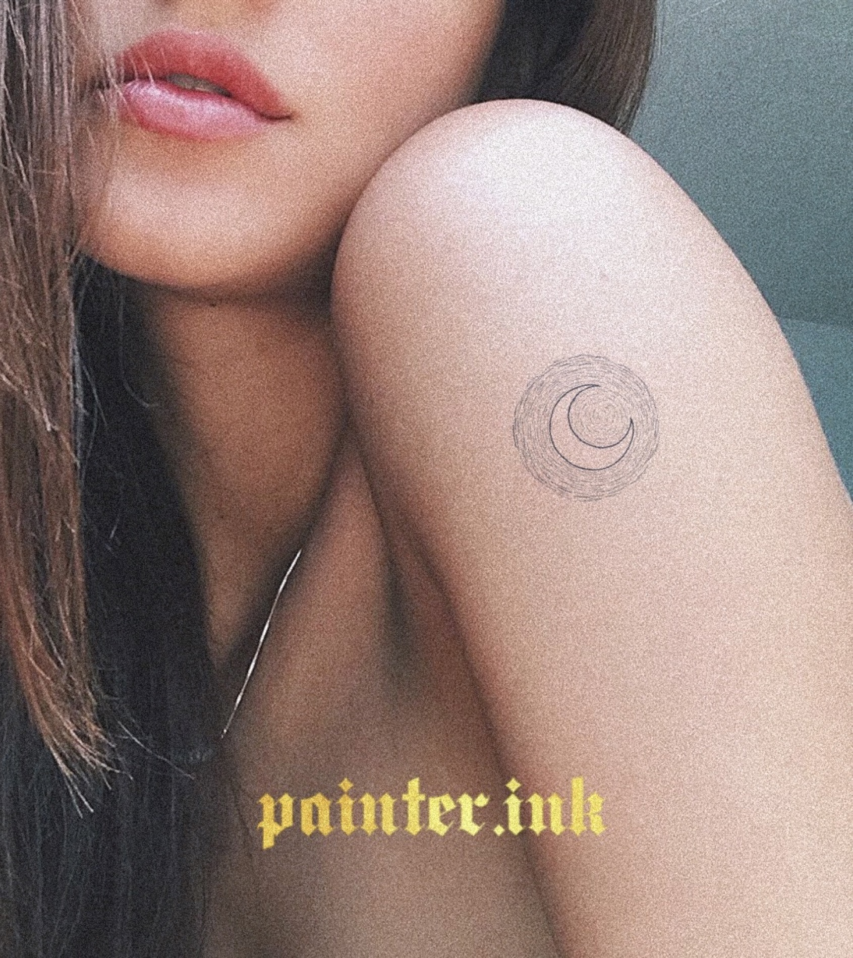 The Starry Night temporary tattoo on skin