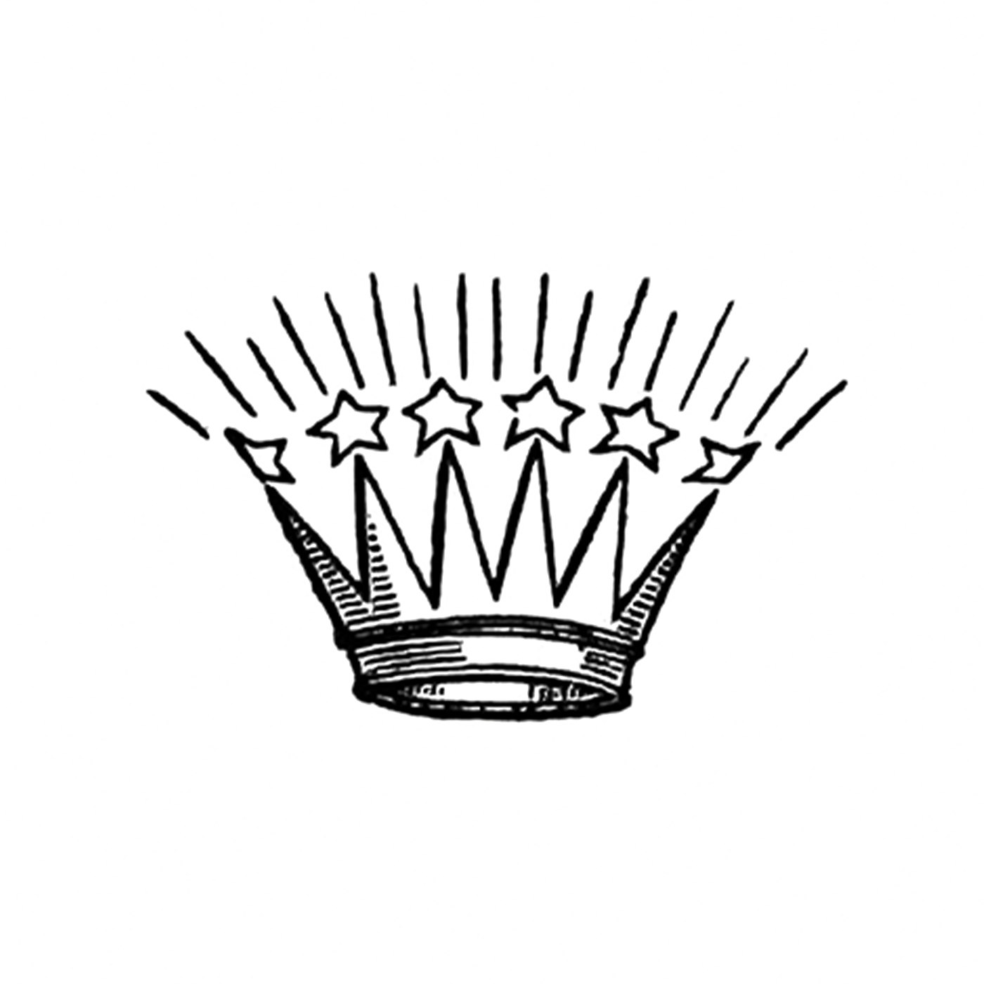 Vintage European Style Crown source artwork