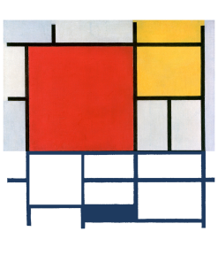 Composition with Red, Yellow, Blue, and Black (1921)